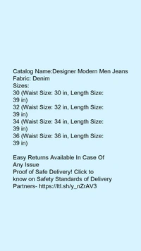 Catalog Name:*Designer Modern Men Jeans*Fabric: DenimPattern: Dyed/WashedMultipack: 2 - 28