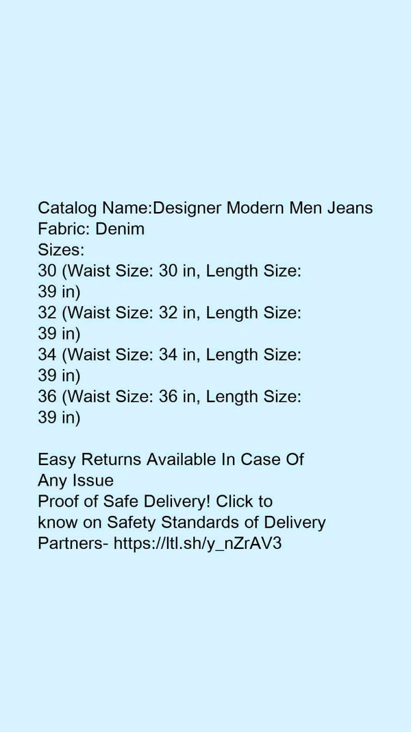 Catalog Name:*Designer Modern Men Jeans*Fabric: DenimPattern: Dyed/WashedMultipack: 2 - 28