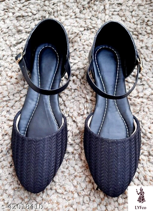 Catalog Name:*Gorgeous Women Flats*Material: PuSole Material: TprPattern: TexturedFastening & Back Detail: Closed BackMultipack: 1 - IND-6
