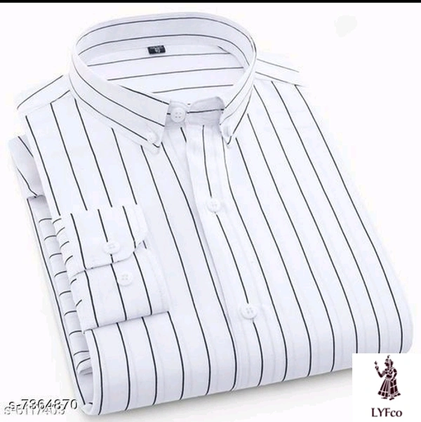 Catalog Name:*Classic Sensational Men Shirts*Sleeve Length: Long SleevesPattern: Printed,StripedMultipack: 1 - S