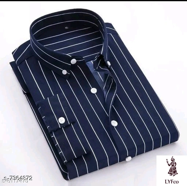 Catalog Name:*Classic Sensational Men Shirts*Sleeve Length: Long SleevesPattern: Printed,StripedMultipack: 1 - XL