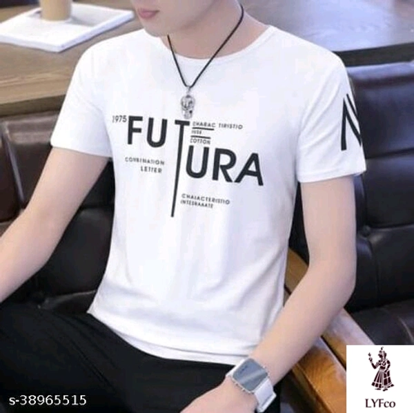 Catalog Name:*Classy Designer Men Tshirts*Fabric: CottonSleeve Length: Short SleevesPattern: PrintedMultipack: 1 - Black, S