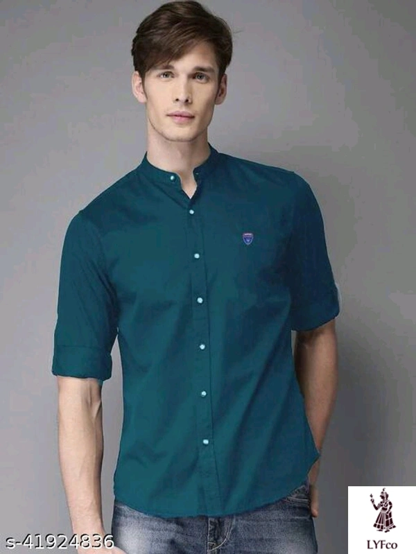 Catalog Name:*Classy Ravishing Men Shirts*Fabric: CottonSleeve Length: Long SleevesPattern: SolidMultipack: 1 - XL