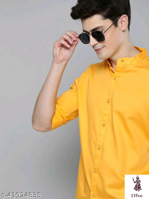 Catalog Name:*Classy Ravishing Men Shirts*Fabric: CottonSleeve Length: Long SleevesPattern: SolidMultipack: 1 - Red