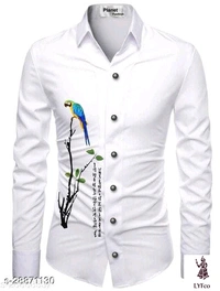 Catalog Name:*Urbane Ravishing Men Shirt Fabric*Fabric: SatinPattern: PrintedMultipack: 1 - white