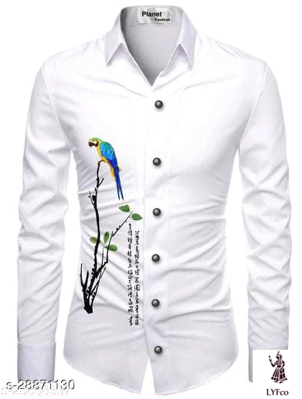Catalog Name:*Urbane Ravishing Men Shirt Fabric*Fabric: SatinPattern: PrintedMultipack: 1 - white