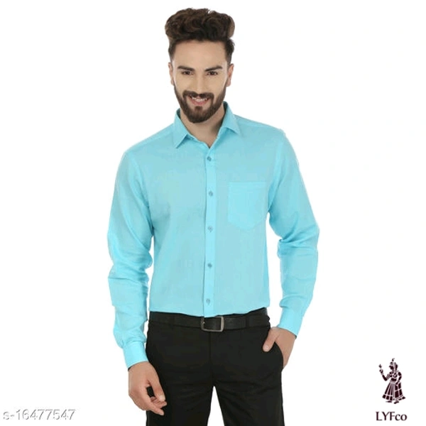 Catalog Name:*Fancy Fabulous Men Shirts*Fabric: Cotton BlendSleeve Length: Long SleevesPattern: SolidMultipack: 1 - M