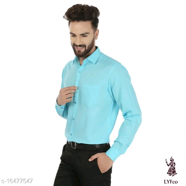 Catalog Name:*Fancy Fabulous Men Shirts*Fabric: Cotton BlendSleeve Length: Long SleevesPattern: SolidMultipack: 1 - M