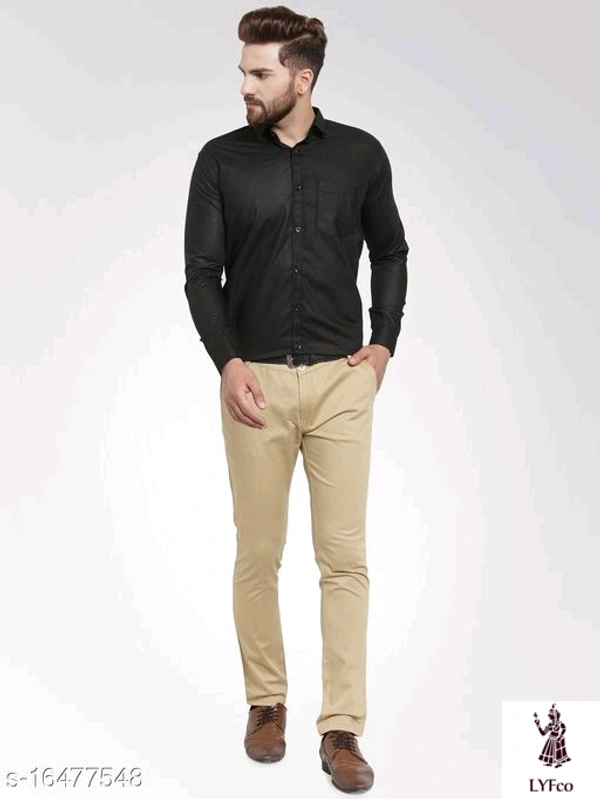 Catalog Name:*Fancy Fabulous Men Shirts*Fabric: Cotton BlendSleeve Length: Long SleevesPattern: SolidMultipack: 1 - M