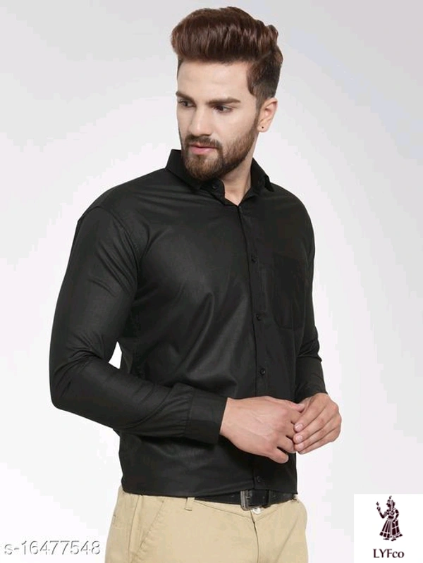 Catalog Name:*Fancy Fabulous Men Shirts*Fabric: Cotton BlendSleeve Length: Long SleevesPattern: SolidMultipack: 1 - XL