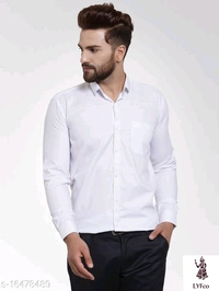 Catalog Name:*Fancy Fabulous Men Shirts*Fabric: Cotton BlendSleeve Length: Long SleevesPattern: SolidMultipack: 1 - S