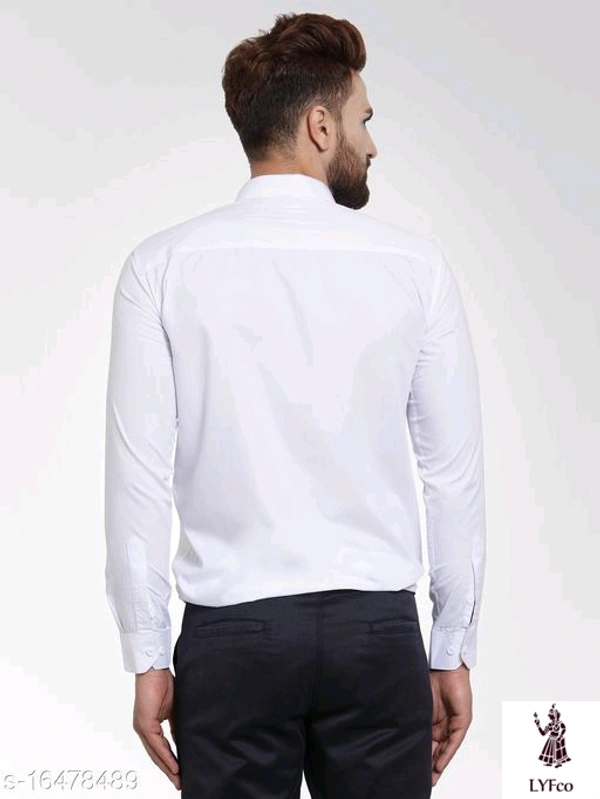 Catalog Name:*Fancy Fabulous Men Shirts*Fabric: Cotton BlendSleeve Length: Long SleevesPattern: SolidMultipack: 1 - L
