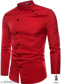 Catalog Name:*Classic Designer Men Shirts*Fabric: Cotton BlendSleeve Length: Long SleevesPattern: SolidMultipack: 1 - M