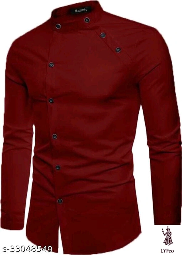 Catalog Name:*Classic Designer Men Shirts*Fabric: Cotton BlendSleeve Length: Long SleevesPattern: SolidMultipack: 1 - M