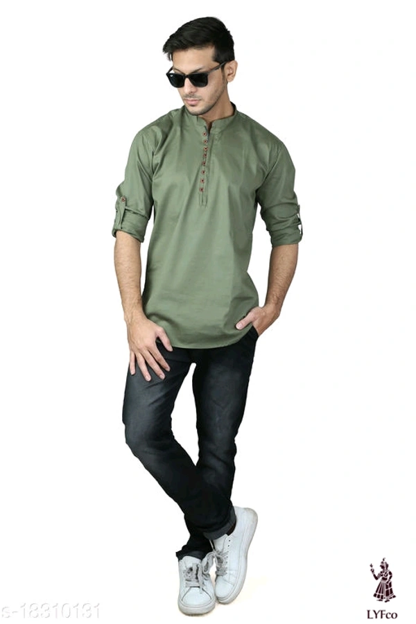Catalog Name:*Urbane Glamorous Men Shirts*Fabric: CottonSleeve Length: Long SleevesPattern: SolidMultipack: 1 - XL