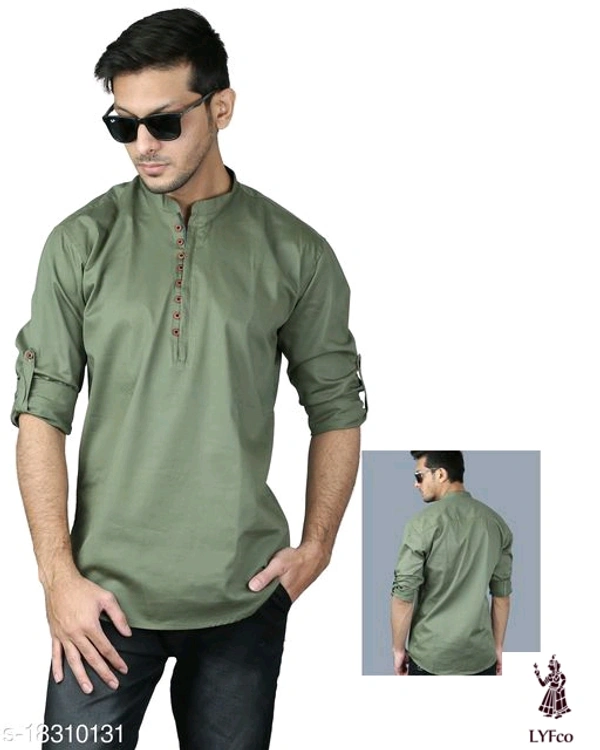 Catalog Name:*Urbane Glamorous Men Shirts*Fabric: CottonSleeve Length: Long SleevesPattern: SolidMultipack: 1 - XXL