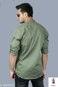 Catalog Name:*Urbane Glamorous Men Shirts*Fabric: CottonSleeve Length: Long SleevesPattern: SolidMultipack: 1 - XXL