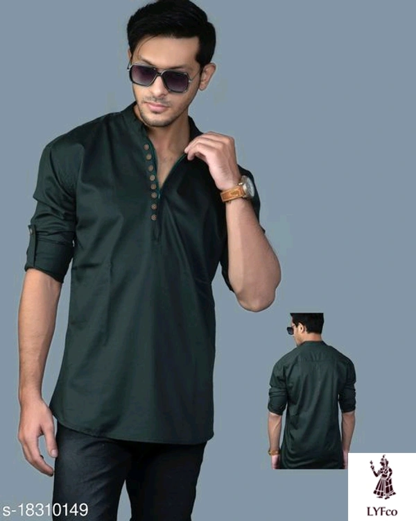 Catalog Name:*Urbane Glamorous Men Shirts*Fabric: CottonSleeve Length: Long SleevesPattern: SolidMultipack: 1 - L