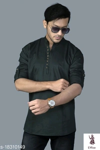 Catalog Name:*Urbane Glamorous Men Shirts*Fabric: CottonSleeve Length: Long SleevesPattern: SolidMultipack: 1 - L