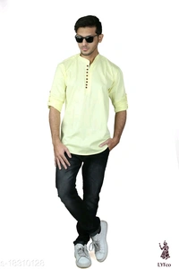 Catalog Name:*Urbane Glamorous Men Shirts*Fabric: CottonSleeve Length: Long SleevesPattern: SolidMultipack: 1 - L