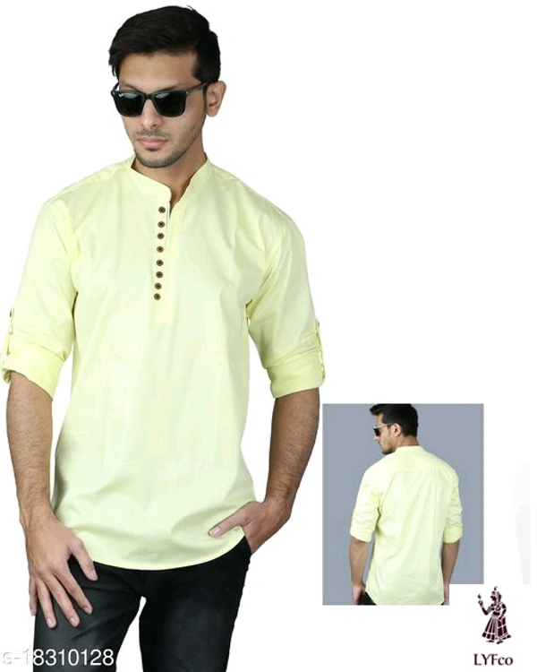 Catalog Name:*Urbane Glamorous Men Shirts*Fabric: CottonSleeve Length: Long SleevesPattern: SolidMultipack: 1 - XL