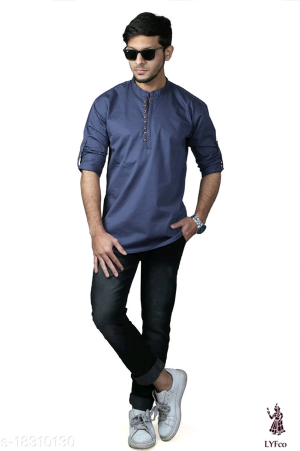 Catalog Name:*Urbane Glamorous Men Shirts*Fabric: CottonSleeve Length: Long SleevesPattern: SolidMultipack: 1 - M