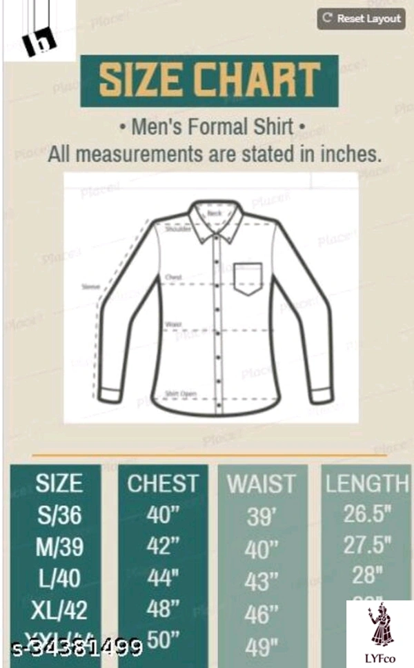 Catalog Name:*Stylish Men Shirts*Fabric: Cotton BlendSleeve Length: Long SleevesPattern: SolidMultipack: 1 - L