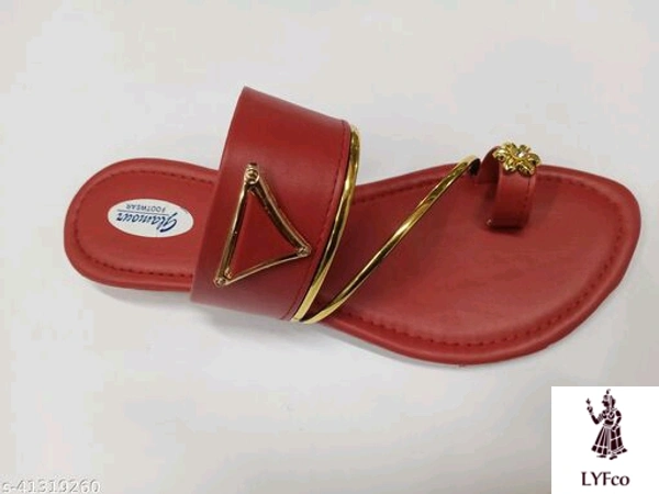 Catalog Name:*Voguish Women Flats*Material: Syntethic LeatherSole Material: TprPattern: SolidFastening & Back Detail: Slip-OnMultipack: 1 - IND-8
