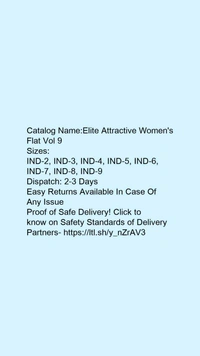 Catalog Name:*Elite Attractive Women's Flat Vol 9* - IND-9