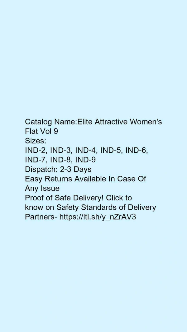 Catalog Name:*Elite Attractive Women's Flat Vol 9* - IND-9