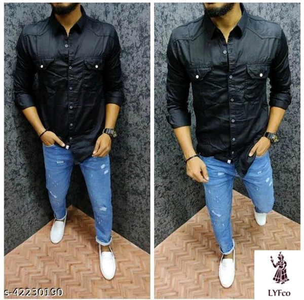 Catalog Name:*Classy Retro Men Shirts*Fabric: CottonSleeve Length: Long SleevesPattern: SolidMultipack: 1 - XL