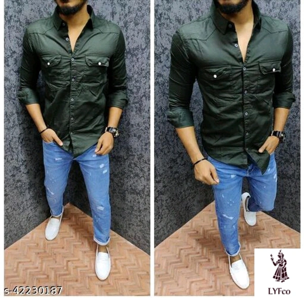 Catalog Name:*Classy Retro Men Shirts*Fabric: CottonSleeve Length: Long SleevesPattern: SolidMultipack: 1 - XL