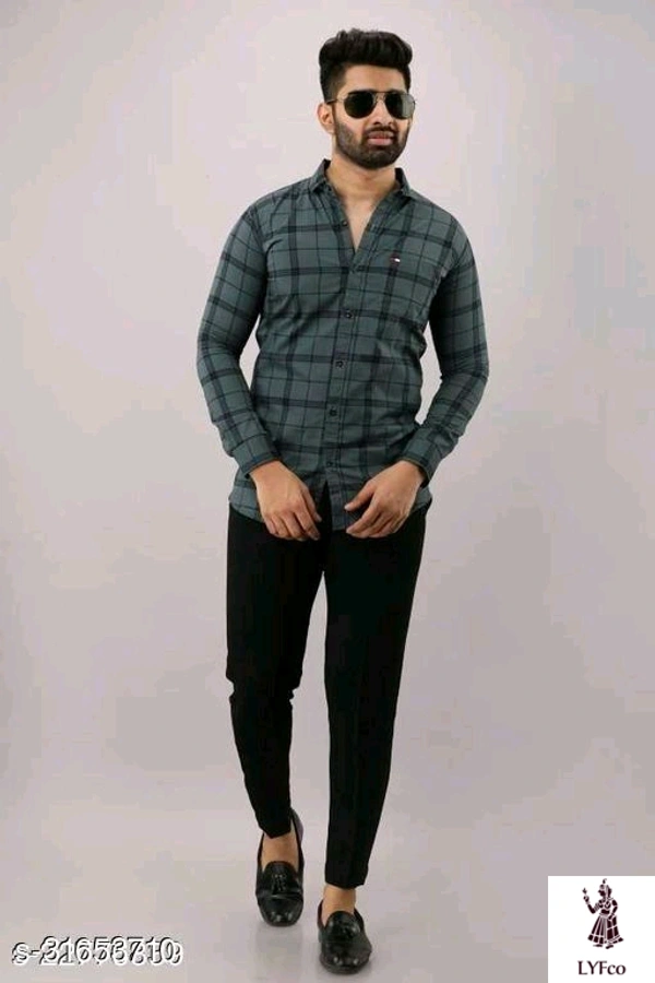 Catalog Name:*Classic Latest Men Shirts*Fabric: Cotton BlendSleeve Length: Long SleevesPattern: PrintedMultipack: 1 - S