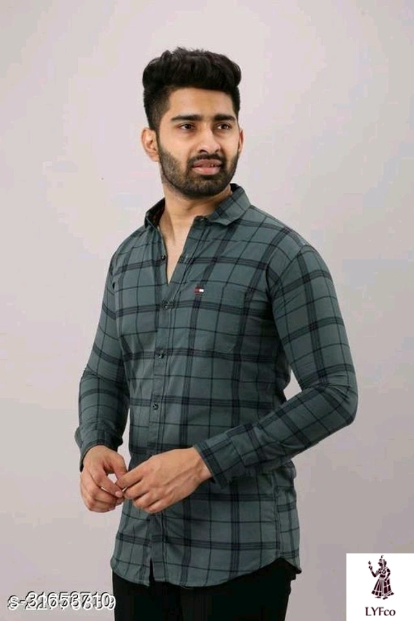 Catalog Name:*Classic Latest Men Shirts*Fabric: Cotton BlendSleeve Length: Long SleevesPattern: PrintedMultipack: 1 - XL
