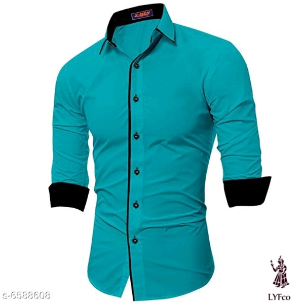 Catalog Name:*Urbane Fabulous Men Shirts*Fabric: Cotton Blend,CottonSleeve Length: Long SleevesPattern: SolidMultipack: 1 - XL