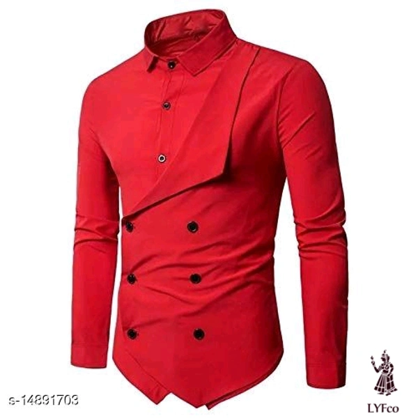Catalog Name:*Stylish Glamorous Men Shirts*Fabric: CottonSleeve Length: Long SleevesPattern: SolidMultipack: 1 - L