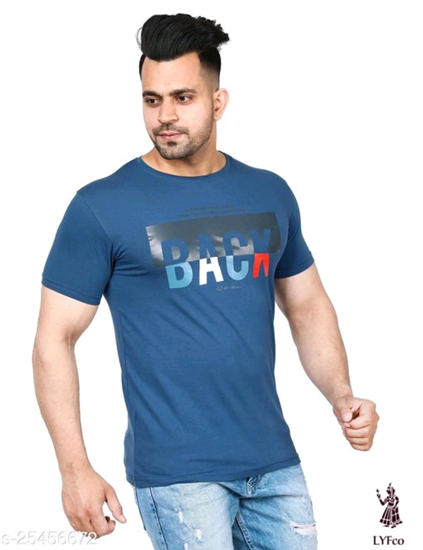 Catalog Name:*Stylish Fabulous Men Tshirts*Fabric: LycraSleeve Length: Short SleevesPattern: Printed,SolidMultipack: 1 - S, Black
