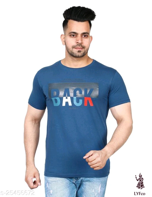 Catalog Name:*Stylish Fabulous Men Tshirts*Fabric: LycraSleeve Length: Short SleevesPattern: Printed,SolidMultipack: 1 - L