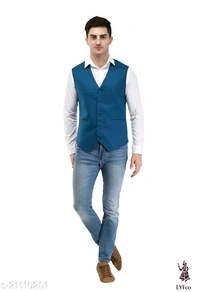 Catalog Name:*Pretty Fabulous Men Jackets*Fabric: Cotton BlendSleeve Length: SleevelessPattern: Solid,StripedMultipack: 1 - S