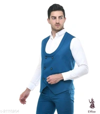 Catalog Name:*Pretty Fabulous Men Jackets*Fabric: Cotton BlendSleeve Length: SleevelessPattern: Solid,StripedMultipack: 1 - S