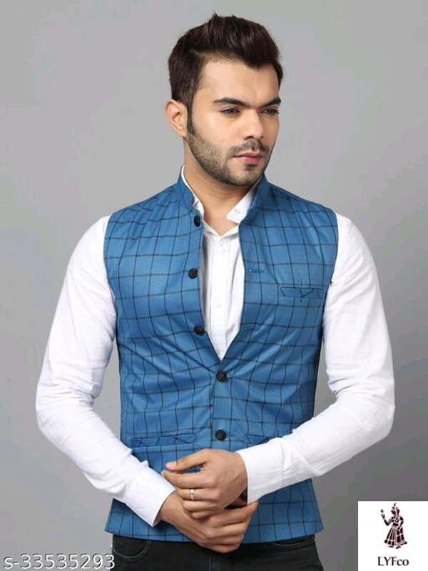 Catalog Name:*Comfy Modern Men Jackets*Fabric: Cotton BlendSleeve Length: SleevelessPattern: Printed,ColorblockedMultipack: 1 - XXL