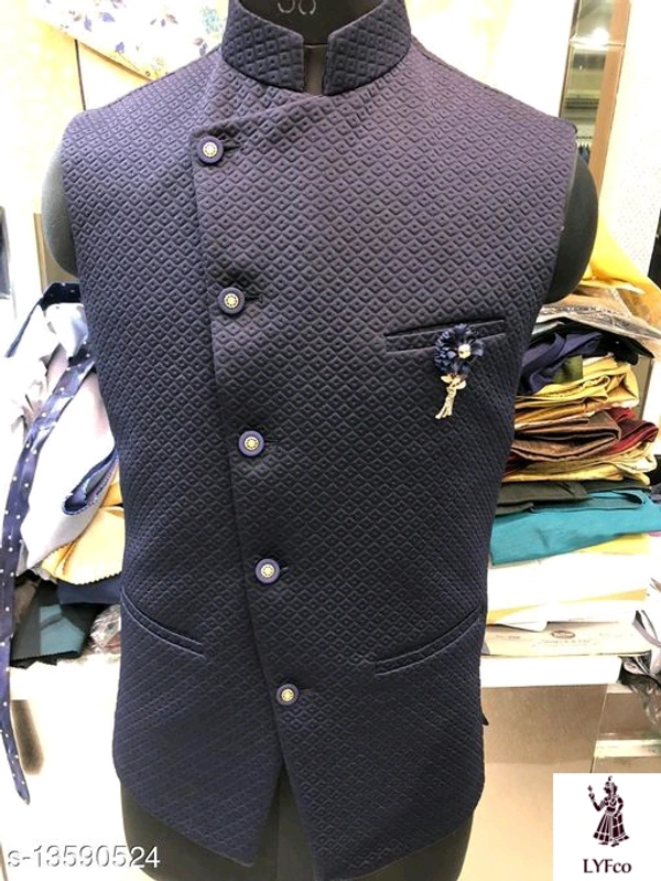 Catalog Name:*Modern Men Ethnic Jackets*Fabric: AcrylicCombo of: Single - S