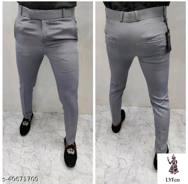 Catalog Name:*Elegant Glamarous Men Trousers*Fabric: Cotton BlendPattern: Solid - 30