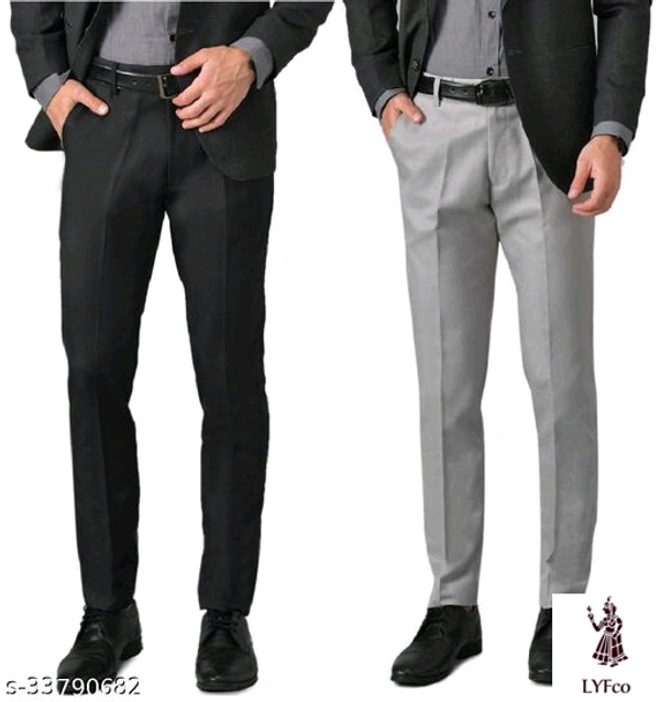 Catalog Name:*Gorgeous Latest Men Trousers*Fabric: Cotton BlendPattern: SolidMultipack: 2 - 34