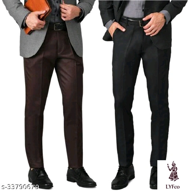 Catalog Name:*Gorgeous Latest Men Trousers*Fabric: Cotton BlendPattern: SolidMultipack: 2 - 28