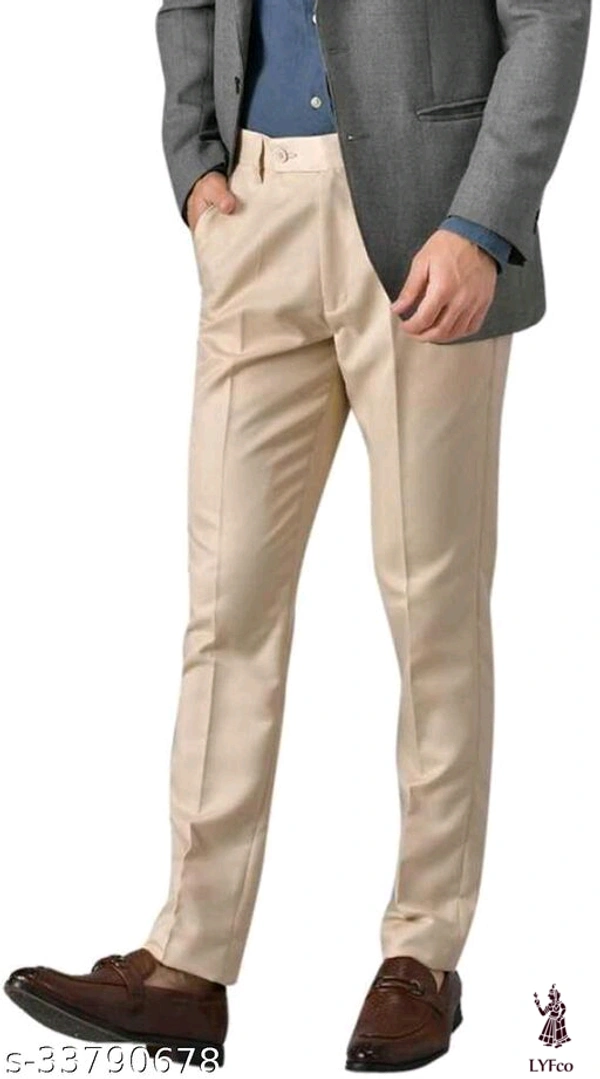 Catalog Name:*Gorgeous Latest Men Trousers*Fabric: Cotton BlendPattern: SolidMultipack: 2 - 40