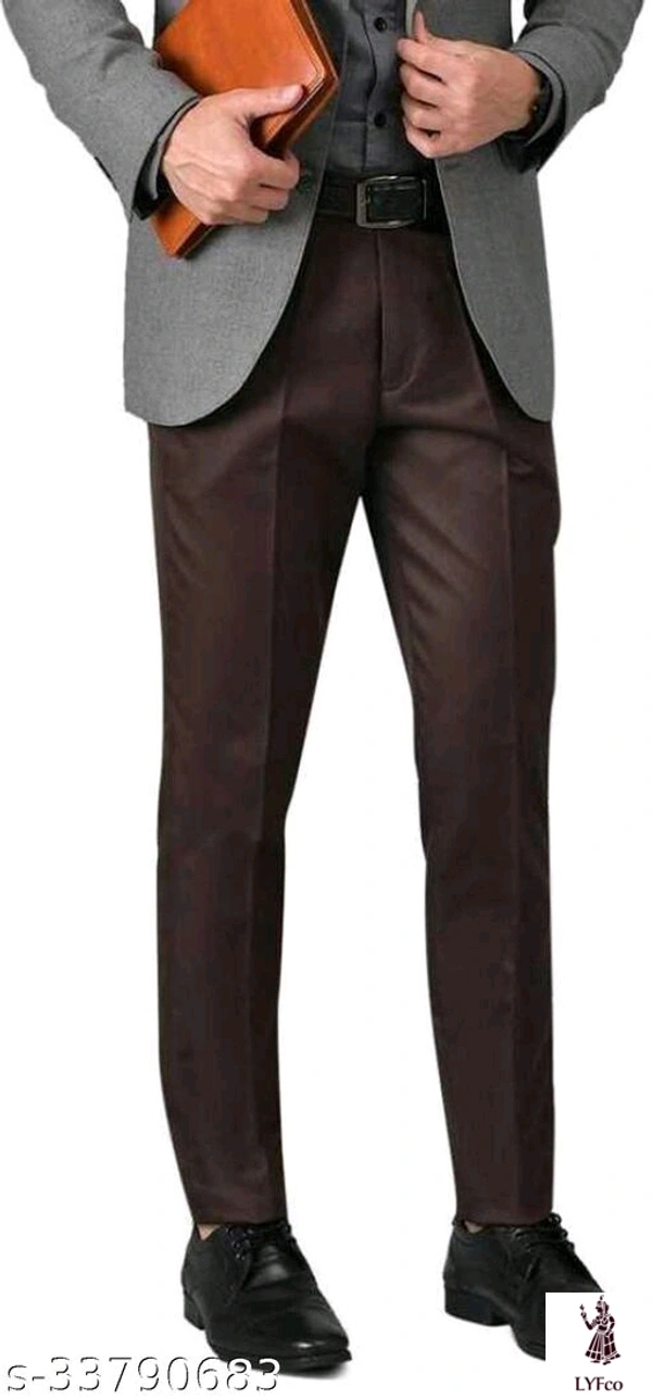 Catalog Name:*Gorgeous Latest Men Trousers*Fabric: Cotton BlendPattern: SolidMultipack: 2 - 38