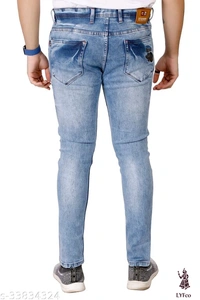 Catalog Name:*Stylish Glamarous Men Jeans*Fabric: DenimPattern: Checked,Dyed/WashedMultipack: 1 - 36