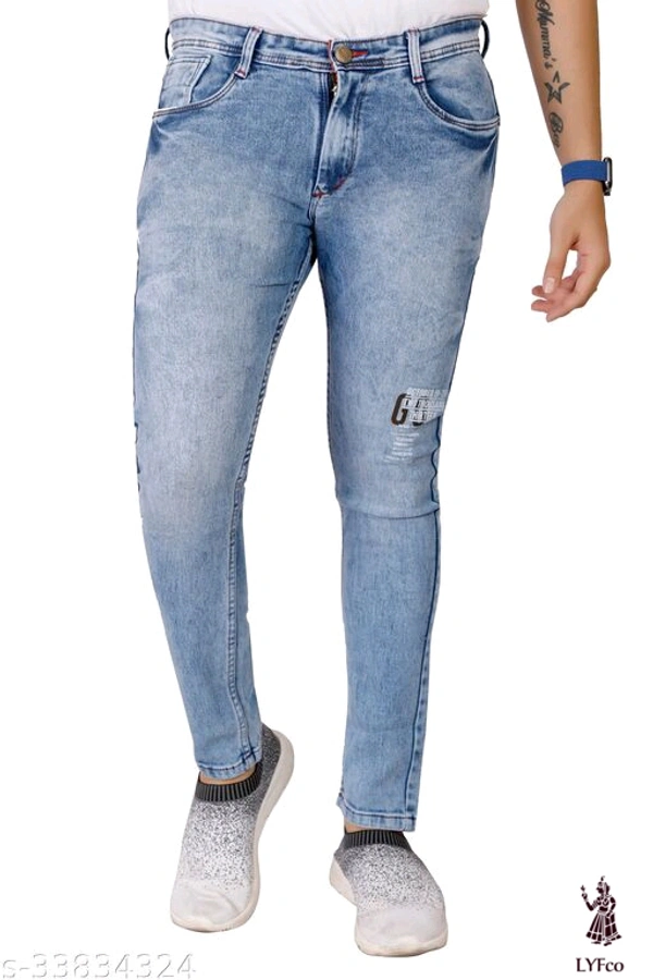 Catalog Name:*Stylish Glamarous Men Jeans*Fabric: DenimPattern: Checked,Dyed/WashedMultipack: 1 - 36