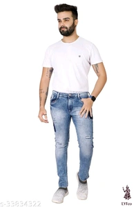 Catalog Name:*Stylish Glamarous Men Jeans*Fabric: DenimPattern: Checked,Dyed/WashedMultipack: 1 - 30